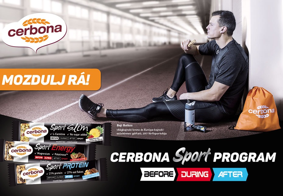 Reward quality: Naponta Kft. Received the "Award for Successful Business" title from the Ministry of National Economy in the small and medium-sized enterprise category. Naponta Kft. took the name Cerbona Élelmiszergyártó Kft.
We created the gluten-free production hall.
Cerbona Sport muesli slices appear in stores.
Cerbona’s chocolate-sour cherry muesli bar has won the New Gluten-Free Product of the Year award.
We also launched two types of flavoured porridges, Fitt puffed oat slices, and we appeared with new, flavoured oat slices on the market.