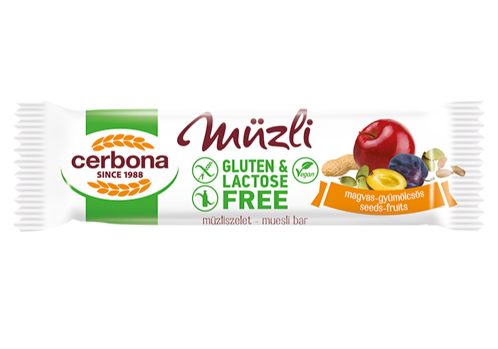 Gluten-free Seeds and fruits muesli bar