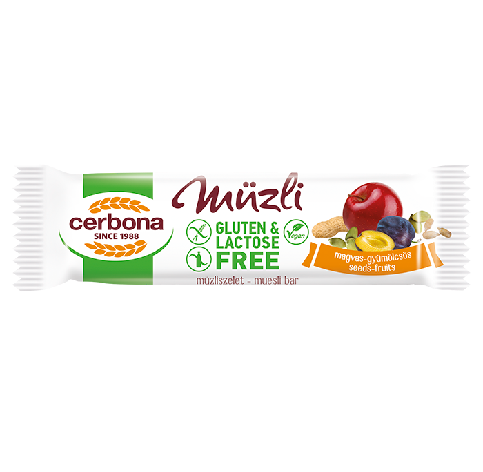 Baton musli seminte și fructe, fara gluten, fara lactoza