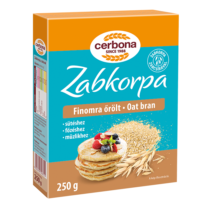 Finely ground oat bran