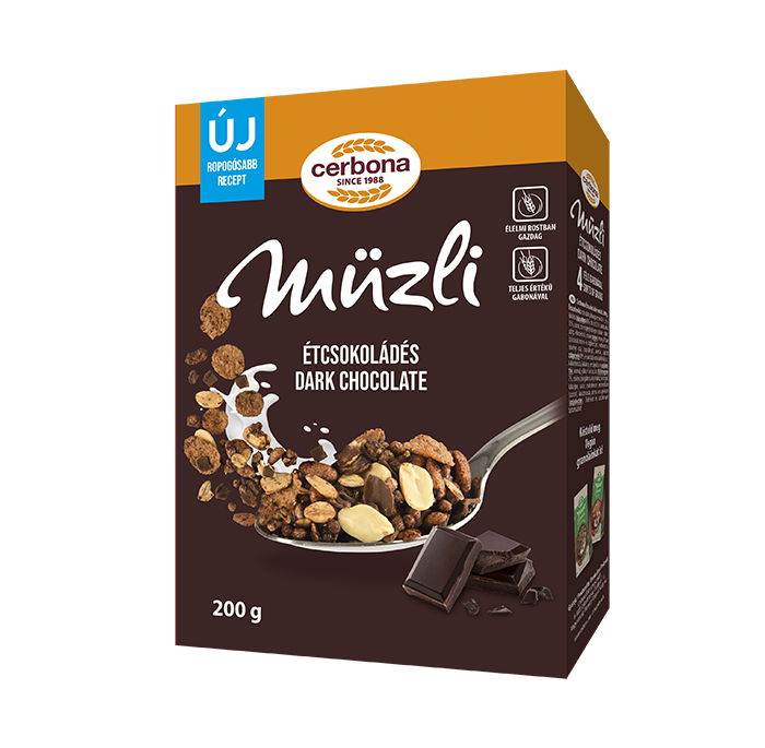 Étcsokoládés müzli