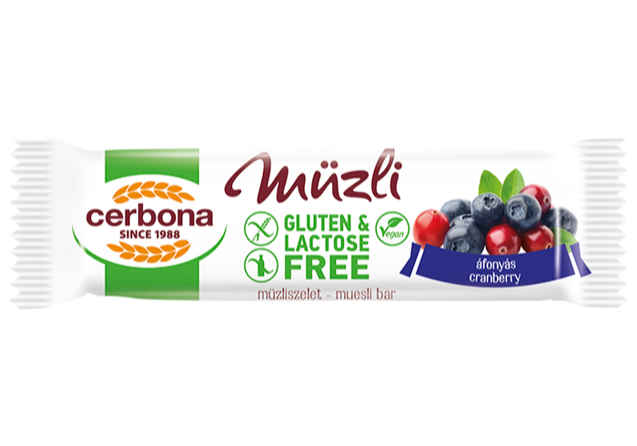 Gluten free Cranberry muesli bar