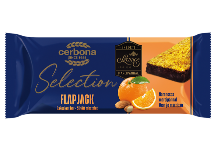 Fulgi de ovăz flapjack cu marțipan și portocale 
