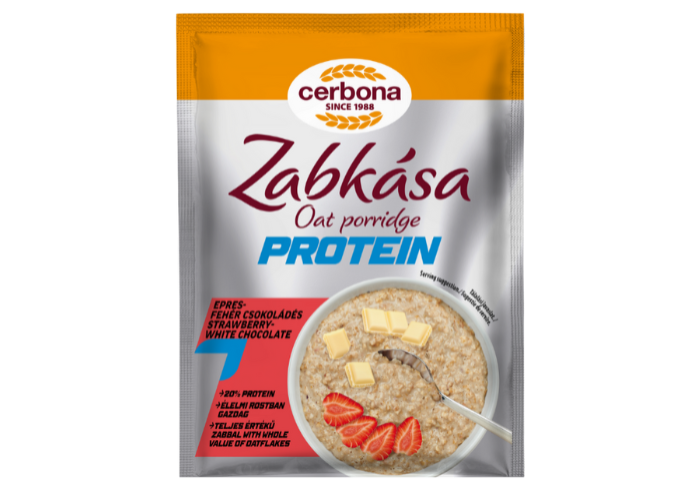 Protein Terci de ovăz cu căpșuni și ciocolată albă