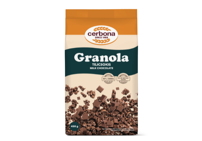 Granola cu ciocolată cu lapte
