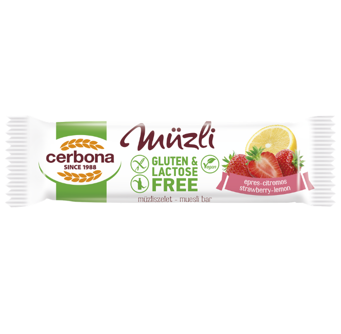 Gluténmentes epres-citromos müzliszelet