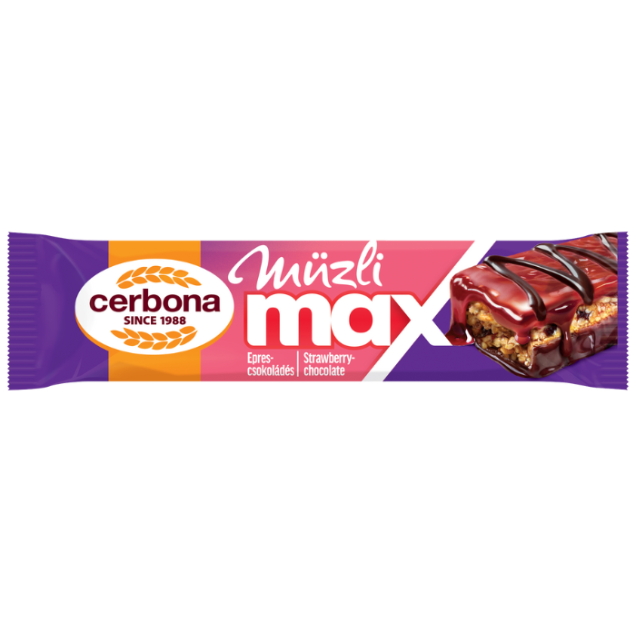 Müzli MAX ciocolată cu căpșuni