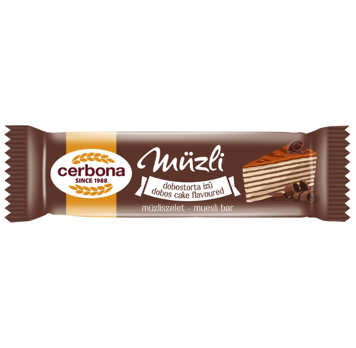 Dobostorta ízű müzliszelet