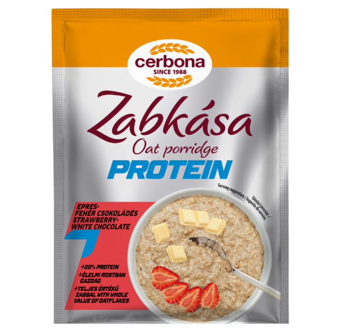 Protein Terci de ovăz cu căpșuni și ciocolată albă
